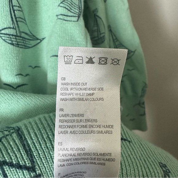 Womens sailboat blue/green 3/4 quarter length cardigan size 8/10 (M) - Picture 4 of 6